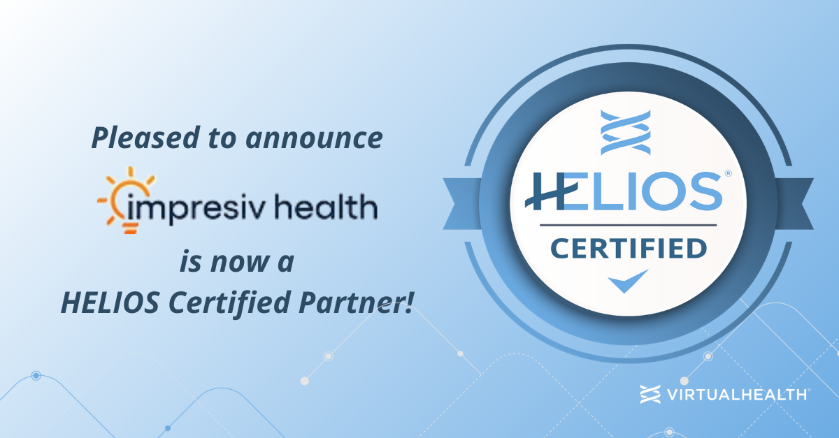 Impresiv Health becomes HELIOS Certified by VirtualHealth